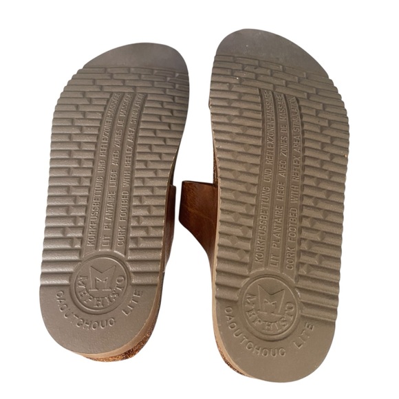 MEPHISITO Helen Toe Loop Light Brown Leather Sandals, Women’s Size 38/7.5-8 - Picture 6 of 9